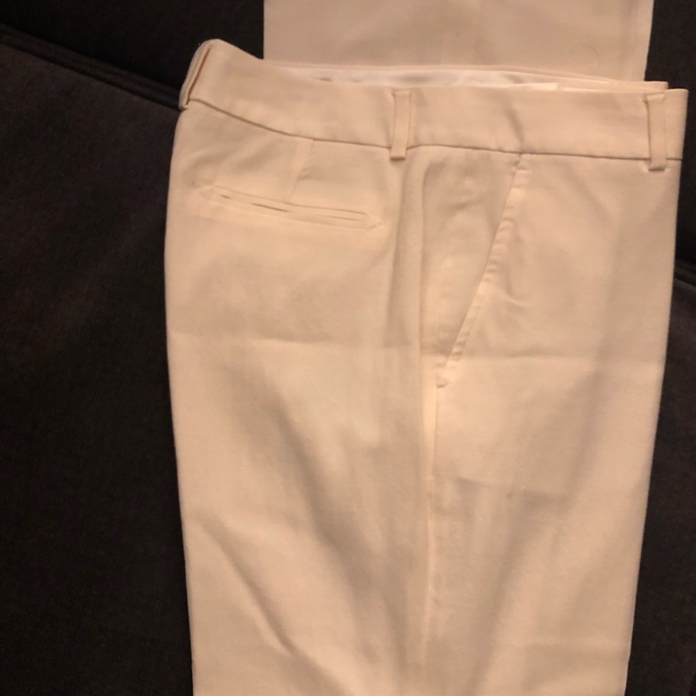 Banana Republic Italian Wool White Trouser Pants - Picture 3 of 4